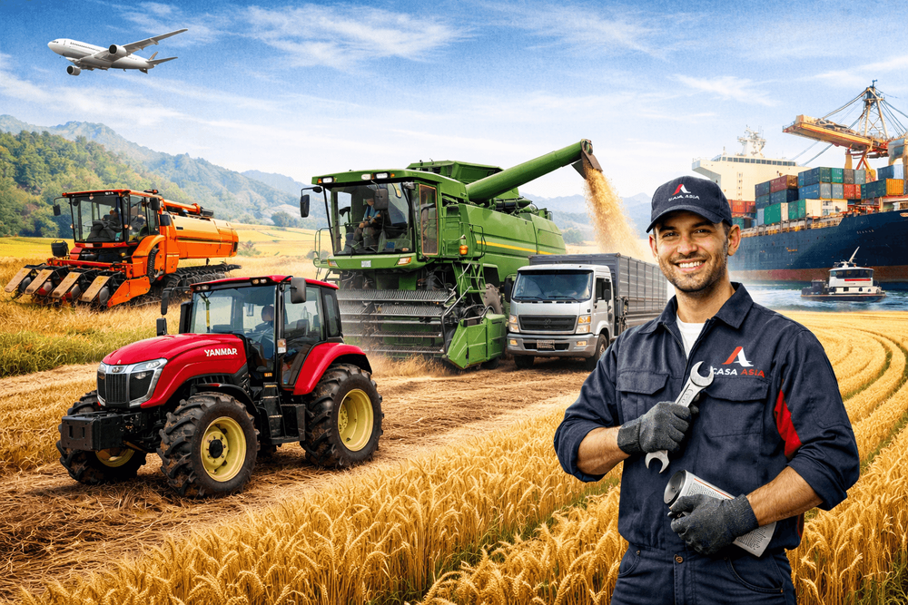 CASA ASIA Supplies Agricultural Machinery from China, Korea and Japan Since 2013